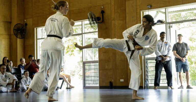 ogimage Siya Prasad sparing during junior black belt grading